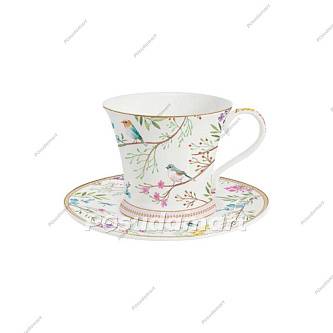 Чашка с блюдцем 0.2л Пение птиц в под уп