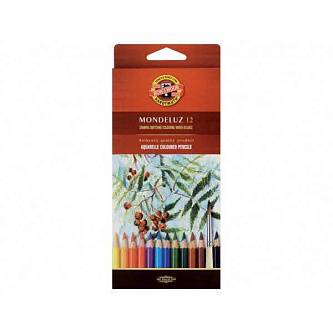 Карандаши акварельные 12цв "Mondeluz"