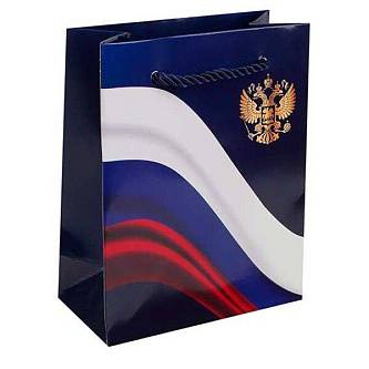 Сумка подарочная "Россия" 11*14*6см