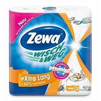 Полотенца бумажные Zewa Expert Wish&Weg с рисунком 2 рул