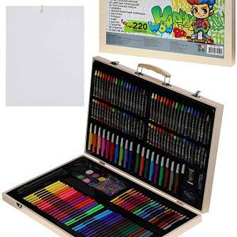 Набор д/рисования Граффити 220пр дерев кейс