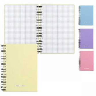 Записная книжка А6 80л кл "Pastel" пл.обл, спираль