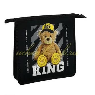 Папка  А5 ArtSpace "King" пластик на молнии