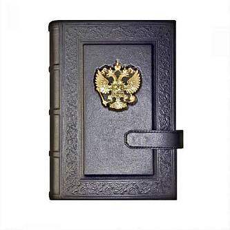 Ежедневник кожа А5 Империя 3 черный