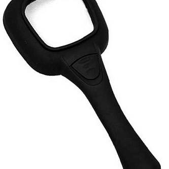 Лупа 6х кратная с подсветкой черная