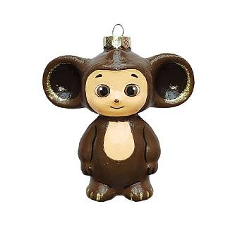 Ёлочное украшение "Чебурашка", в под упаковке, 9 см