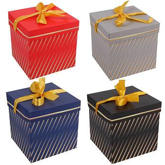 Коробка подарочная Мерцание 15*15*15см