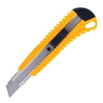 Нож канцелярский Brauberg "Standard" 18мм + 2 лезвия в комплекте