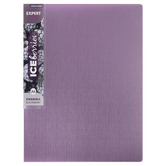 Папка с 20 вкладышами "Iceberries" A4, 600мкм, 20мм, ежевика