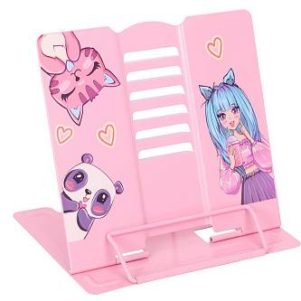 Подставка для книг металлическая 190х200мм "Anime Girl"