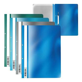 Папка-скоросшиватель ЕК с перфорацией Glossy Ice Metallic, A4