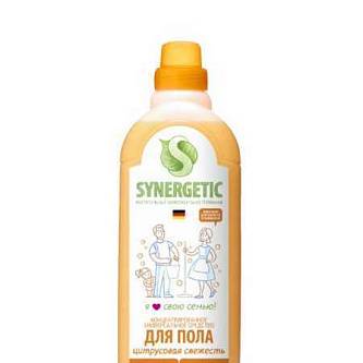 Средство д/мытья пола Synergetic универс Цитрусовая Свежесть 750м