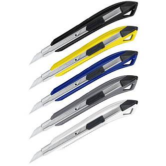 Нож канцелярский Berlingo "Razzor 200" 9мм, auto-lock, металл