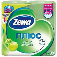 Туалетная бумага Zewa Plus Яблоко 2 сл 4 шт, фото №1