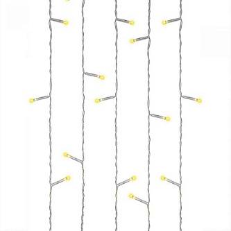 Гирлянда электрическая "Занавес" 3х2,7м, 210 ламп, тепл.белый