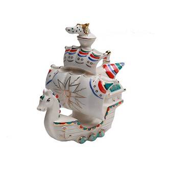 Кораблик, фарфор