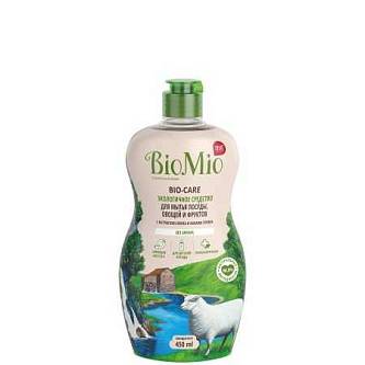 Ср-во д/посуды BIO-CARE, 450мл, без запаха, с экстр. хлопка