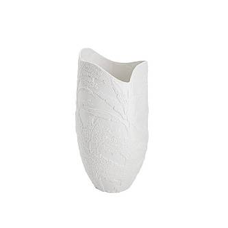 Ваза д/цветов Пальмы 36см декоративная фарфор белая/матовая