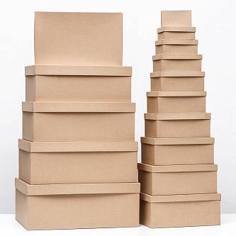 Коробка подарочная "Крафт" однотонный 15-11