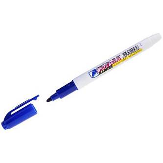 Маркер стираемый для белой доски CROWN Slim, 2мм, синий
