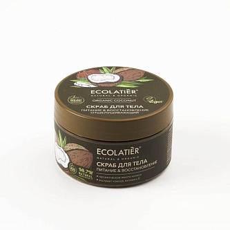 Скраб д/т ECOLATIER GREEN Пит&Восст 300гр