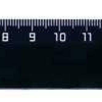 Линейка пластиковая СТАММ 20см, чёрная