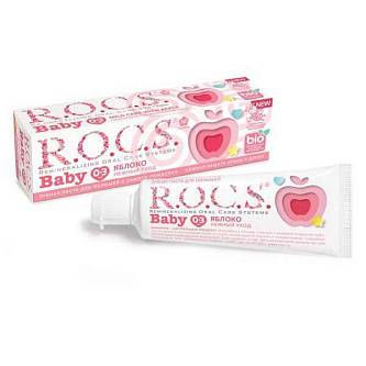 Зубная паста дет R.O.C.S. Baby Яблоко, 0-3 45 гр