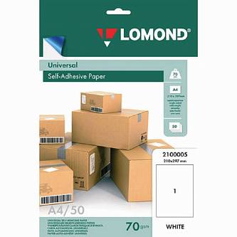 Этикетка самоклеющаяся А4 белая