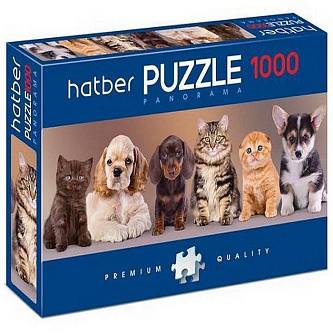 Пазлы Панорама-Верные друзья 1000эл А2 960*330мм Хатбер "Premium