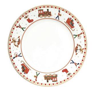 Тарелка обеденная 26.5см "Полярный экспресс" без инд.упаковки.