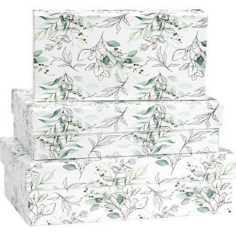 Коробка подарочная "Красивые ветки" 19 х 12 х 7,5 см 3-3