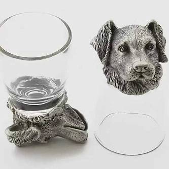 Набор 2 стопки-переверт. "Собака - лабрадор" 50мл