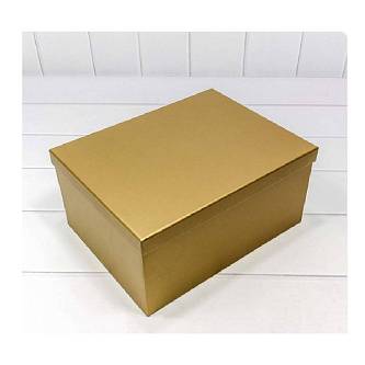 Коробка подарочная "Золотая" 22,5*15,8*9,5 см 10-4