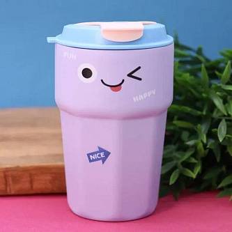 Термокружка «Funny face», purple (500 мл)