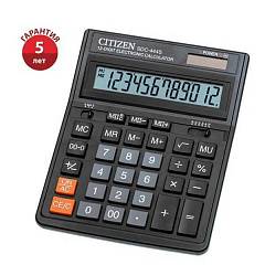 Калькулятор CITIZEN SDC-444S 12 раз чер, фото №1