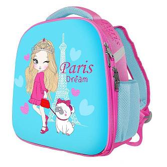 Рюкзак жесткокаркасный Парижанка 2отд, 36х30х17см, брелок