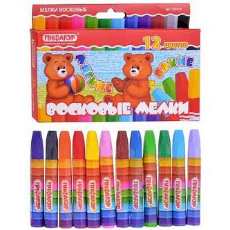 Восковые мелки "BRAUBERG" 12цв.