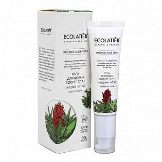 Гель вокруг глаз Ecolatier Aloe Vera  Жидкие патчи 30мл