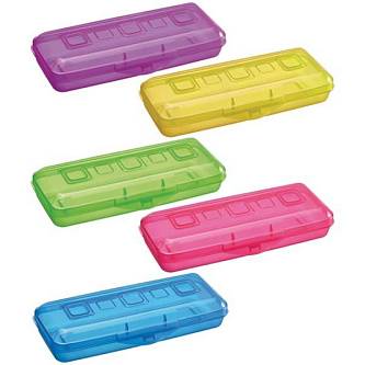 Пенал-футляр СТАММ "Primavera" пластик, 210*90, ассорти