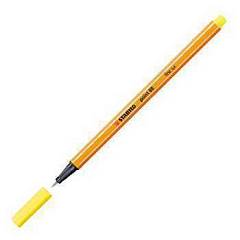 Ручка капиляр Stabilo лимонно-желтая, фото №1