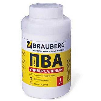 Клей ПВА BRAUBERG 1 кг универсальный