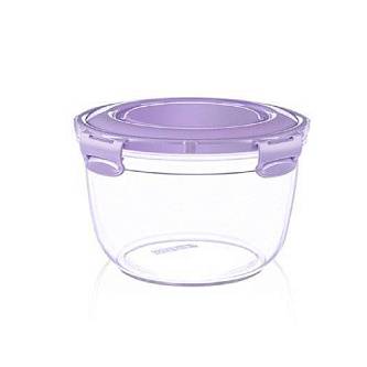 Контейнер герметичный с клипсами, круглый 2,1 л.