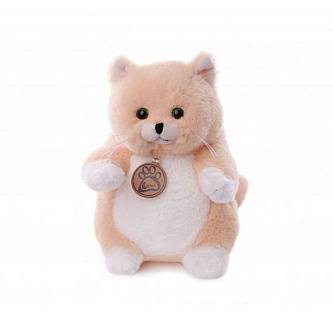 Игрушка мягкая Толстый кот 26 см персиковый, Lapkin