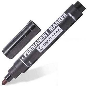 Маркер перманентный CENTROPEN 2,5мм, черный