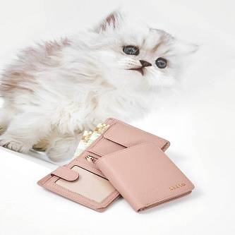 Кошелек-мини Alessandro Beato в пудровом оттенке