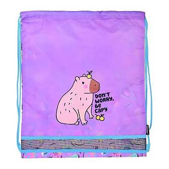 Сумка для сменной обуви "deVENTE. Capybara" 40x47 см, водоотт.ка