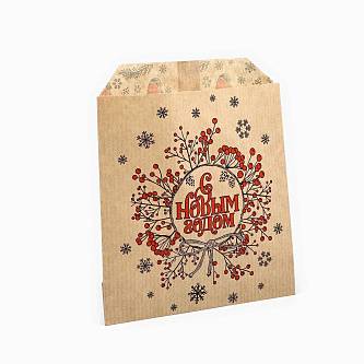 Конверт для сладостей «С Новым годом», снегири, 14 х 16 см, Новы