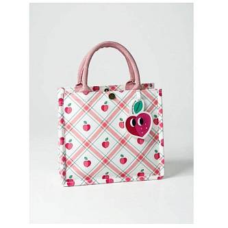 Сумка шоппер "Cherry", pink (23.5*10*21 см)