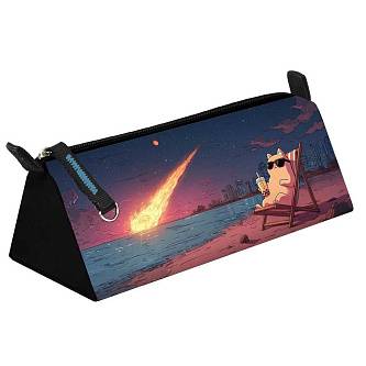 Пенал "Невозмутимый кот" на молнии 20*8,5*6,5см