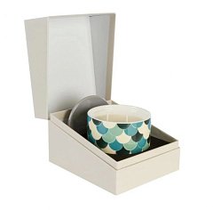 Зеленый чай и бергамот Wax Lyrical ароматич.свеча в керамике, фото №1